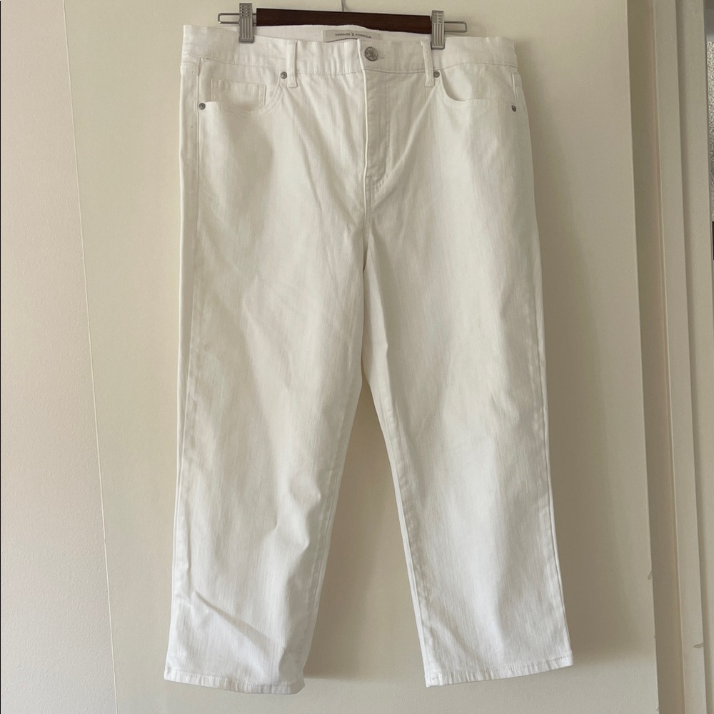 Vintage America White Denim Pants